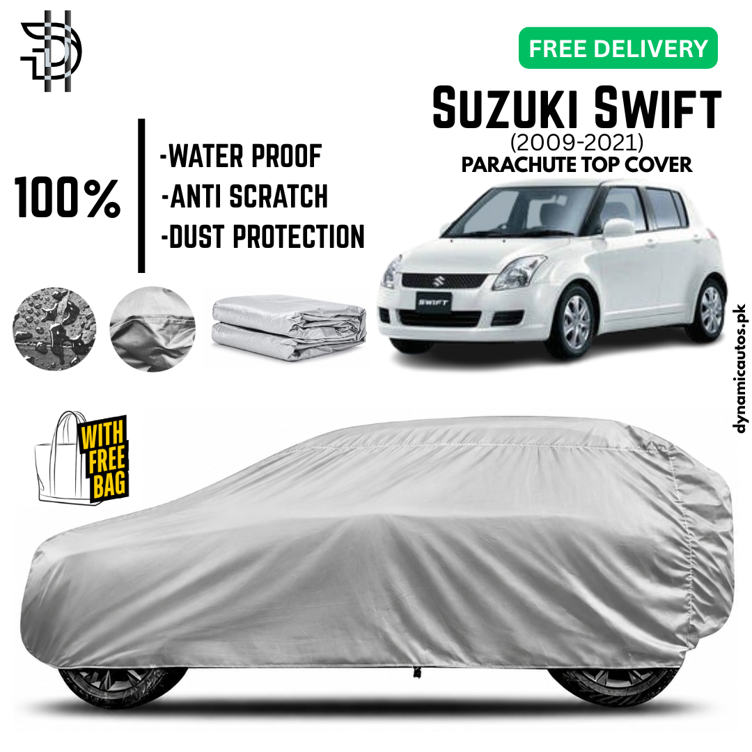 Suzuki Swift 2009-2021 Old Model Parachute Top Cover | Car Top Cover | Custom Fit | Dust & Scratch Protection | Waterproof | High Quality