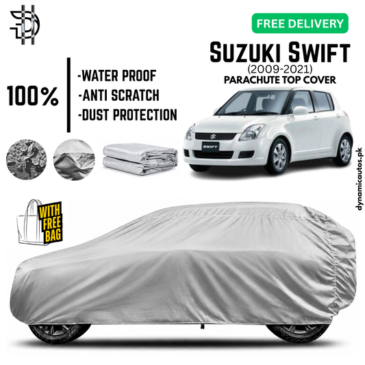 Suzuki Swift 2009-2021 Old Model Parachute Top Cover | Car Top Cover | Custom Fit | Dust & Scratch Protection | Waterproof | High Quality