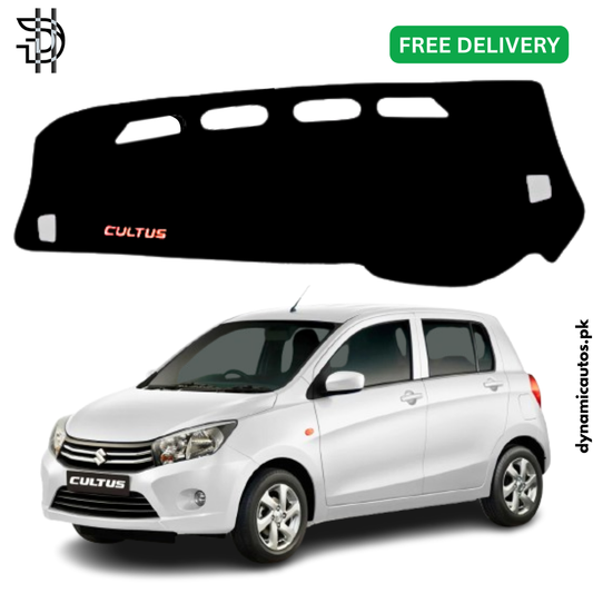 Suzuki Cultus New Model 2017–2025 Velvet Dashboard Carpet | Heat-Resistant Anti-Slip Dashboard Mat | Custom Fit
