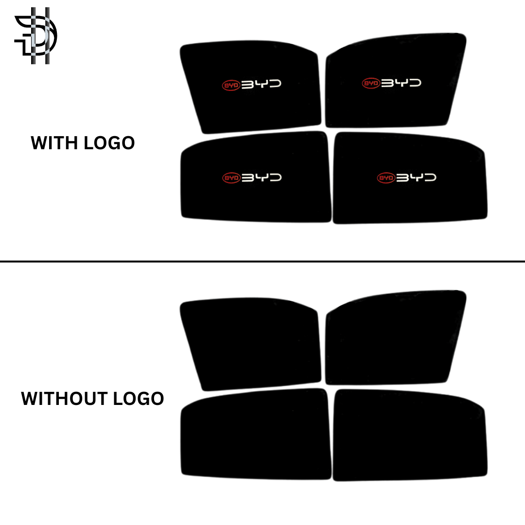 BYD Atto 3 EV Side Window Sunshades With Logo/Without Logo | Model 2024–2026 | Custom Fit | Heat Protection & Privacy | 4Pcs Set