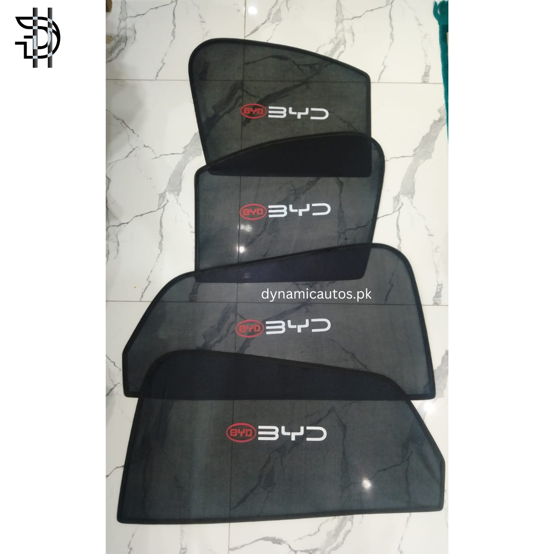 BYD Atto 3 EV Side Window Sunshades With Logo/Without Logo | Model 2024–2026 | Custom Fit | Heat Protection & Privacy | 4Pcs Set