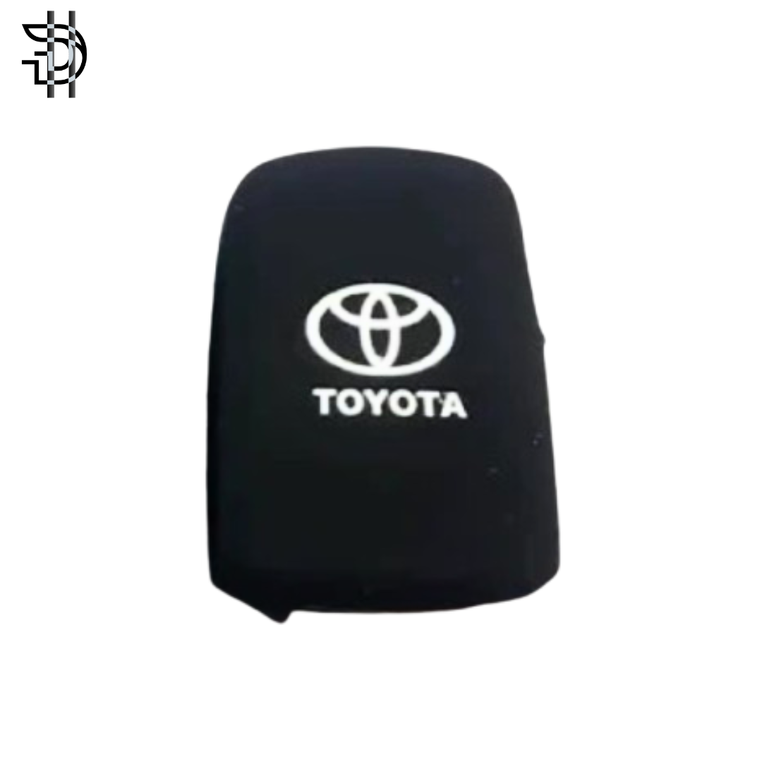 Toyota Corolla New Model 2014-2024 (4 Button) Car Key Cover | PVC Silicone Protective Key Case – Black