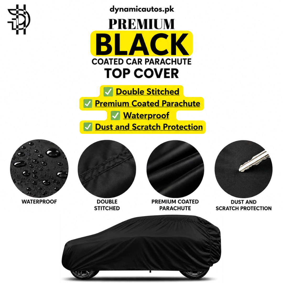 Haval H6 2021-2026 Black Coated Parachute Top Cover | Custom Fit Car Cover | Waterproof | Double Stitched | Dust & Scratch Protection | Premium Quality