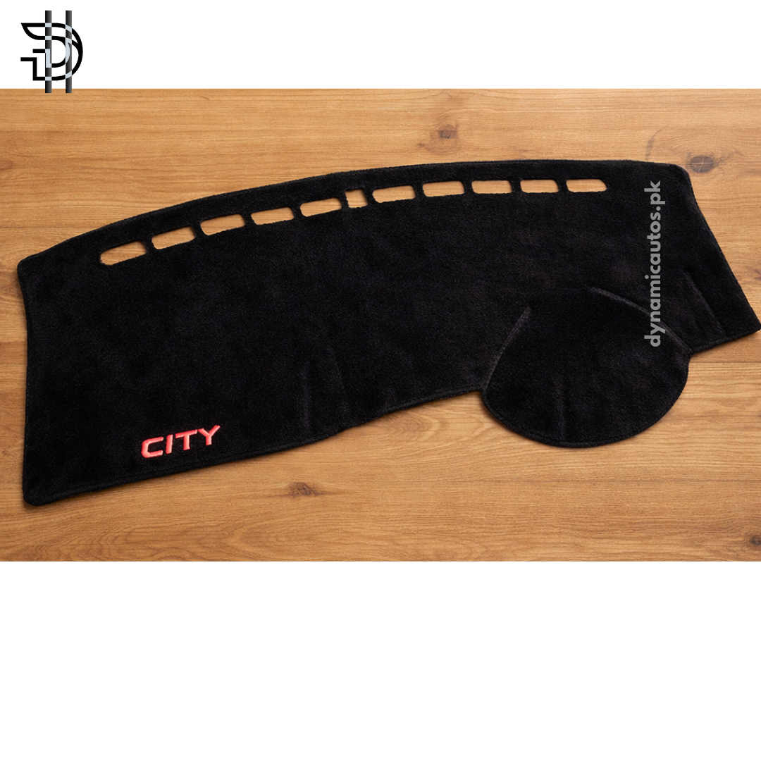 Honda City Old Model 2003–2008 Velvet Dashboard Carpet | Custom Fit | Anti-Slip | Imported Soft Velvet Dash Mat | Premium Quality