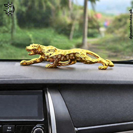 Golden Leopard For Car Interior Dashboard Decor | Premium Quality | Attractive & Stylish Design | Home Decoration | 1Pcs