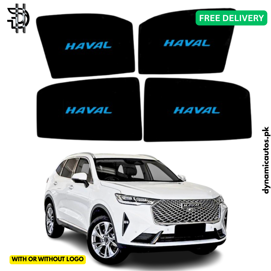 Haval H6 2021–2026 Side Sunshades | Custom Fit Car Window Shades | 4Pcs Set | Heat Protection & Privacy | With/Without Logo