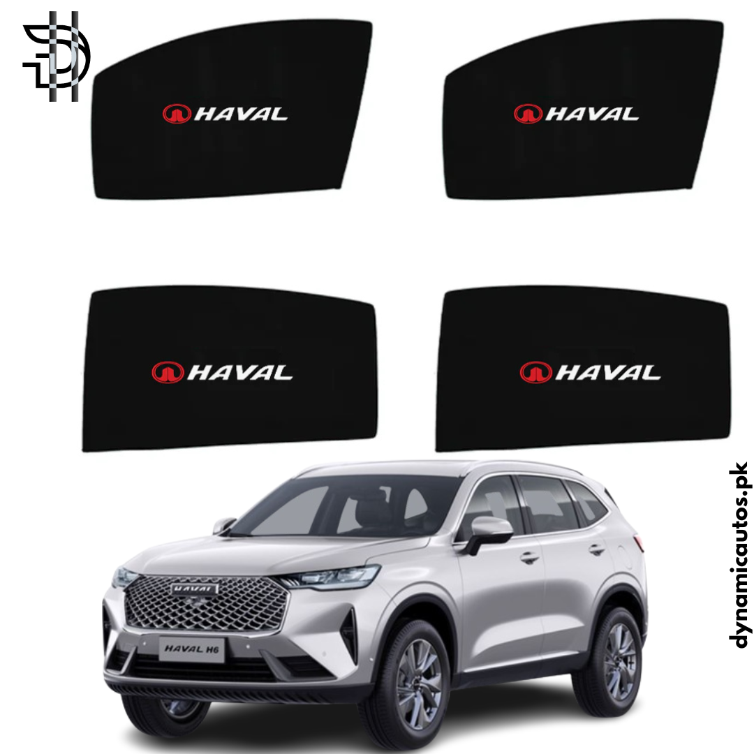 Haval H6 2021–2024 Custom Fit Side Sunshades | 4pcs Set | Heat & Privacy Protection