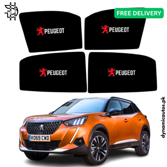 Peugeot 2008 Side Window Sunshades | Model 2022–2025 | Custom Fit – 4Pcs Set | Heat Protection & Privacy