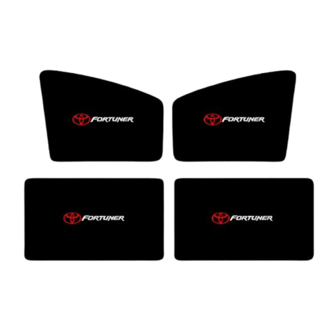 Toyota Fortuner Model 2016–2022 Side Window Sunshades 4Pcs Set | Custom Fit | Heat Protection & Privacy