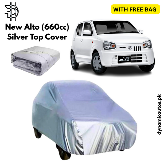 Suzuki Alto New Model 2019-2025 Silver Parachute Top Cover | Custom Fit – Dust & Scratch Protection