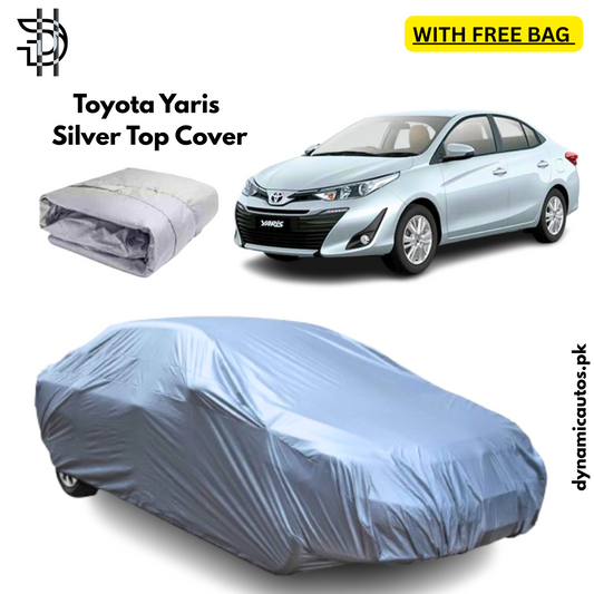 Toyota Yaris Model 2020-2024 Silver Parachute Top Cover | Custom Fit – Dust & Scratch Protection