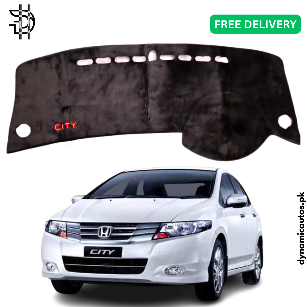 Honda City 2009–2021 Model Velvet Dashboard Carpet | Anti-Slip | Premium Quality | Custom Fit
