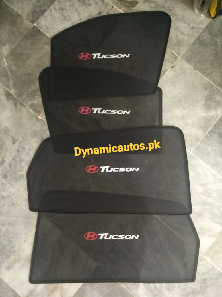 Hyundai Tucson Hybrid New Model 2025 Side Window Sunshades | Custom Fit – 4Pcs Set | Heat Protection & Privacy