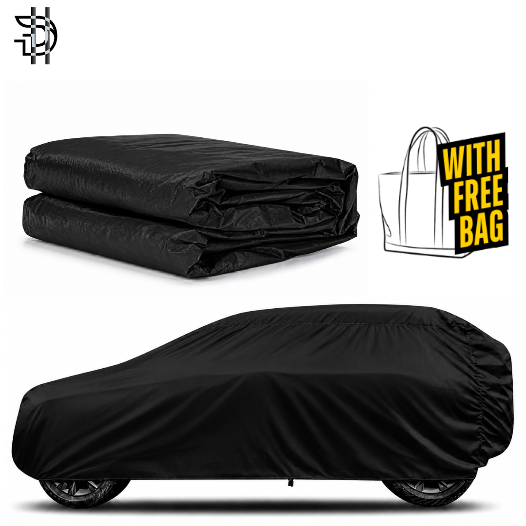 Suzuki Alto New Model 2019-2026 Black Coated Parachute Top Cover | Custom Fit Car Cover | Waterproof | Double Stitched | Dust & Scratch Protection | Premium Quality