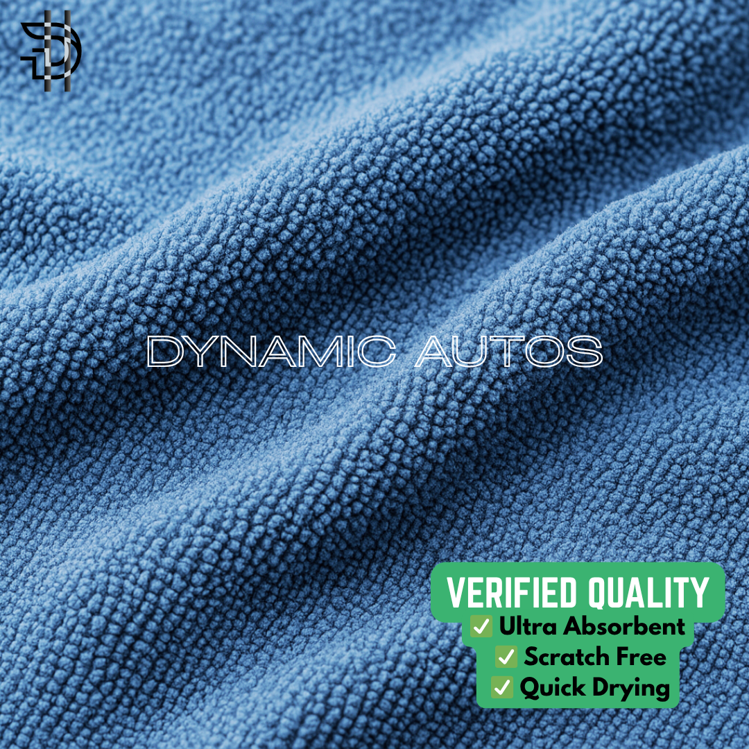 Microfiber Towels | Pack of 2 (Blue & Grey) | High Quality Soft & Absorbent Cleaning Cloths